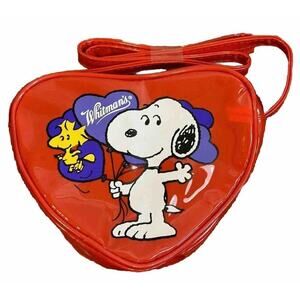 Valentine Snoopy Red Heart Whitman Chocolate Bag With Strap-‎ Empty